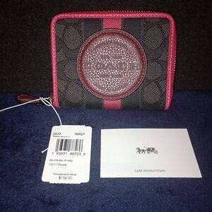 Coach Patch Dempsey Small Zip Around Wallet
